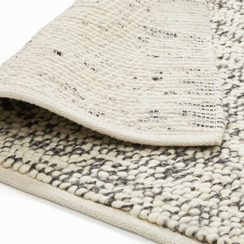 Mini Pebble Wool Jute Rug West Elm UK